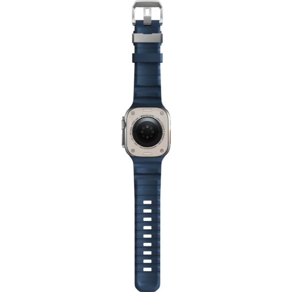 Фото - Ремешок для смарт-часов Nomad Rocky Point Band Natural Titanium Hardware Atlantic 46mm/49mm (NM013589858)