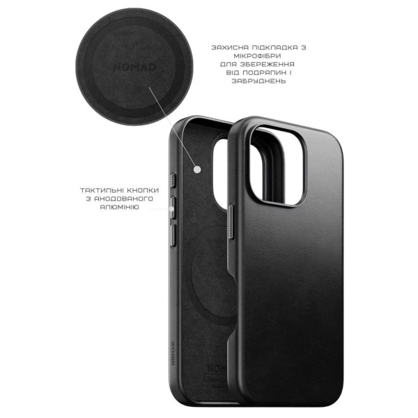 Фото - Чохол для смартфону Nomad Traditional Leather Back for iPhone 16 Pro Max (NM01388685)