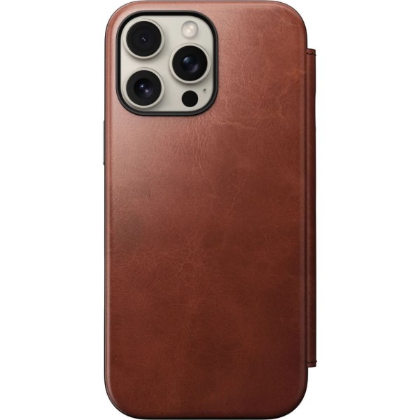 Фото - Чохол для смартфону Nomad Modern Leather Folio Olde Dublin Horween for iPhone 16 Pro (NM01398585)