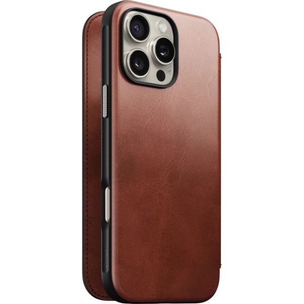 Фото - Чохол для смартфону Nomad Modern Leather Folio Olde Dublin Horween for iPhone 16 Pro (NM01398585)