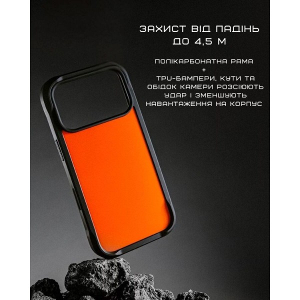 Фото - Чохол для смартфону Nomad Rugged Case Ultra Orange for iPhone 17 Pro (NM014070858)