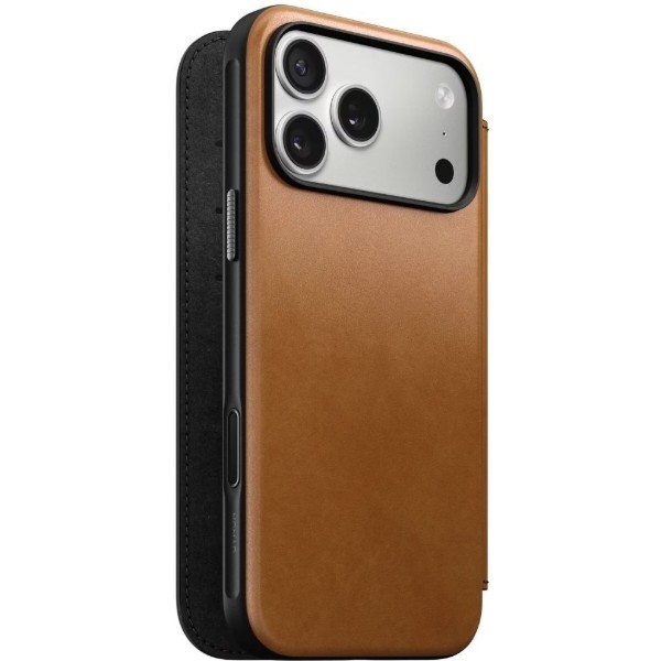 Фото - Чехол для смартфона Nomad Modern Leather Folio Case English Tan for iPhone 17 Pro Max (NM014124858) Фото - Чехол для смартфона Nomad Modern Leather Folio Case English Tan for iPhone 17 Pro Max (NM014124858)