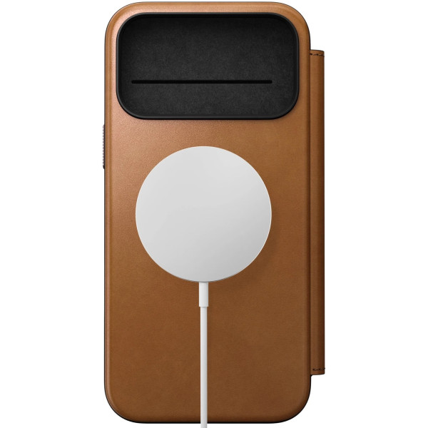 Фото - Чехол для смартфона Nomad Modern Leather Folio Case English Tan for iPhone 17 Pro (NM014179858)