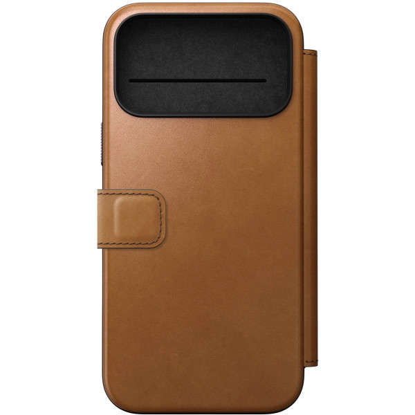 Фото - Чехол для смартфона Nomad Modern Leather Folio Case English Tan for iPhone 17 Pro (NM014179858)