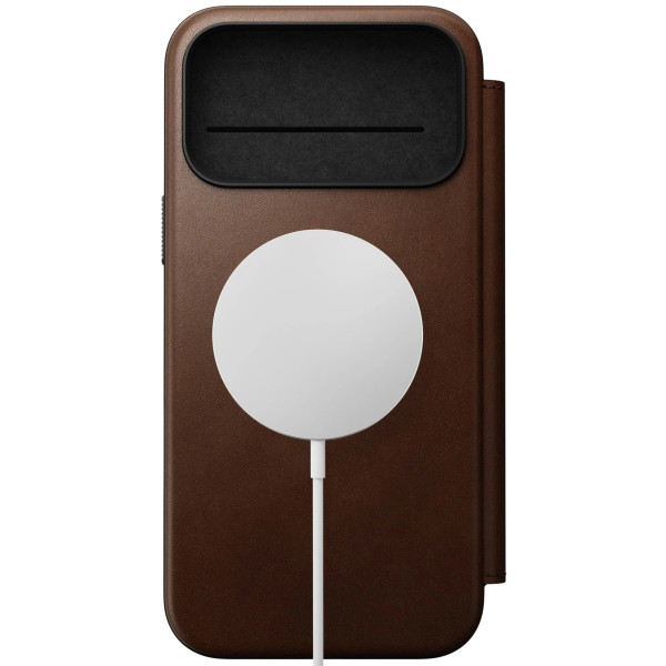 Фото - Чехол для смартфона Nomad Modern Leather Folio Case Brown for iPhone 17 Pro (NM014186858)