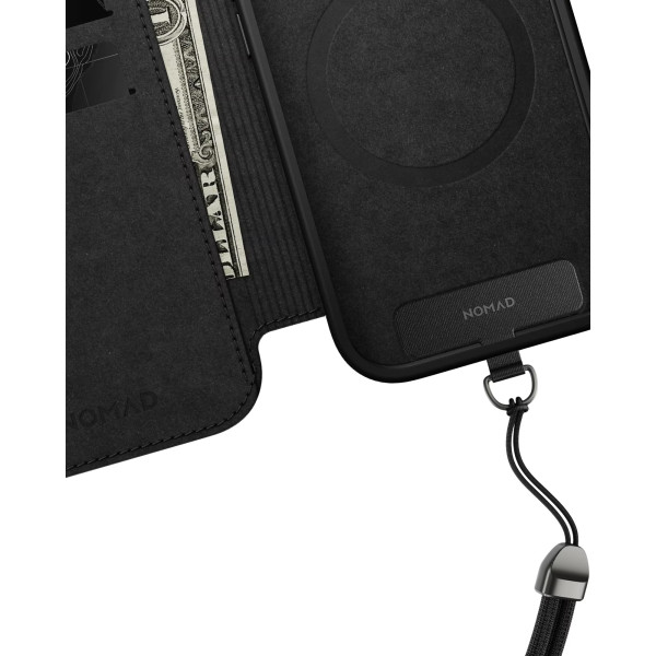 Фото - Чохол для смартфону Nomad Modern Leather Folio Case Black for iPhone 17 Pro Max (NM014148858)