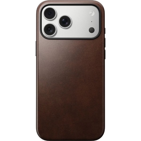 Фото - Чохол для смартфону Nomad Modern Leather Case Horween Rustic Brown for iPhone 17 Pro (NM014292858)