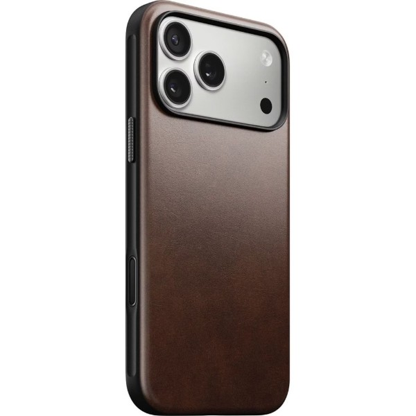 Фото - Чохол для смартфону Nomad Modern Leather Case Horween Rustic Brown for iPhone 17 Pro (NM014292858)