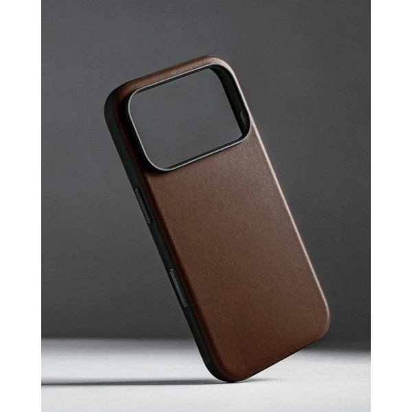 Фото - Чохол для смартфону Nomad Modern Leather Case Brown for iPhone 17 Pro (NM014322858)