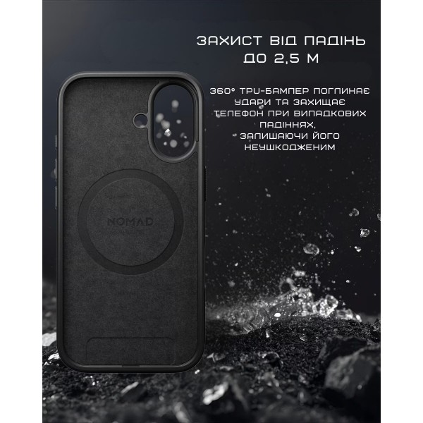 Фото - Чехол для смартфона Nomad Modern Leather Case Black for iPhone 17 (NM014353858)