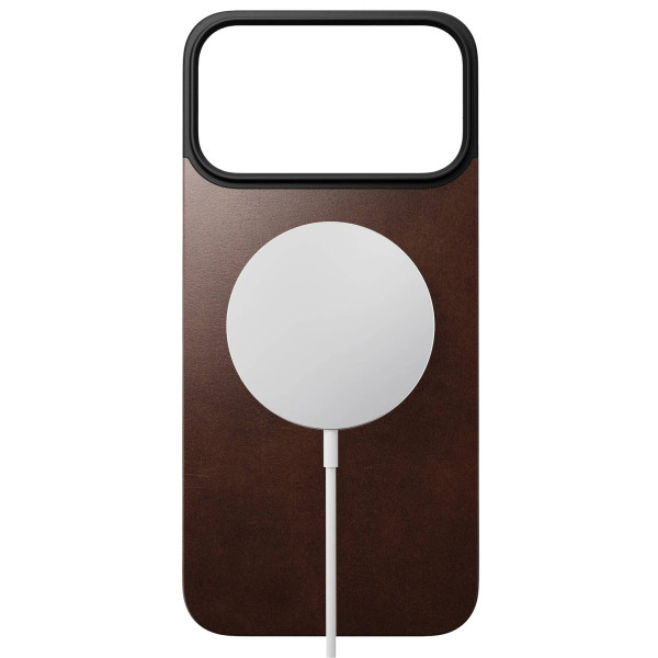 Фото - Чохол для смартфону Nomad Magnetic Leather Back Case Horween Rustic Brown for iPhone 17 Pro (NM014407858)