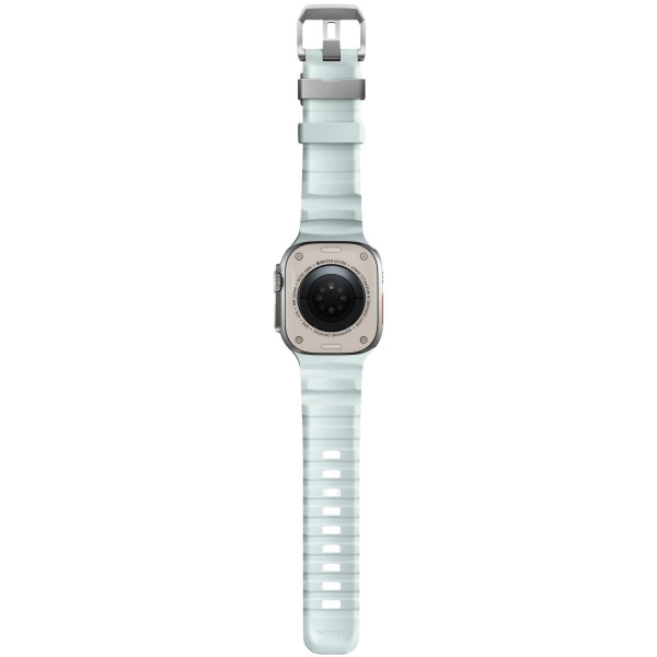 Фото - Ремінець для смарт-годинника Nomad Rocky Point Band Black Titanium Hardware Icy Blue Glow 46mm/49mm (NM014445858)