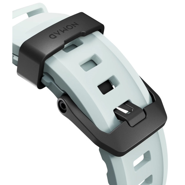 Фото - Ремінець для смарт-годинника Nomad Rocky Point Band Black Titanium Hardware Icy Blue Glow 46mm/49mm (NM014445858)