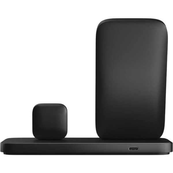 Фото - Бездротовий зарядний пристрій Nomad Stand One Max Qi2 25W 3-in-1 Charging Hub (4rd Gen) Carbide (NM014490858)