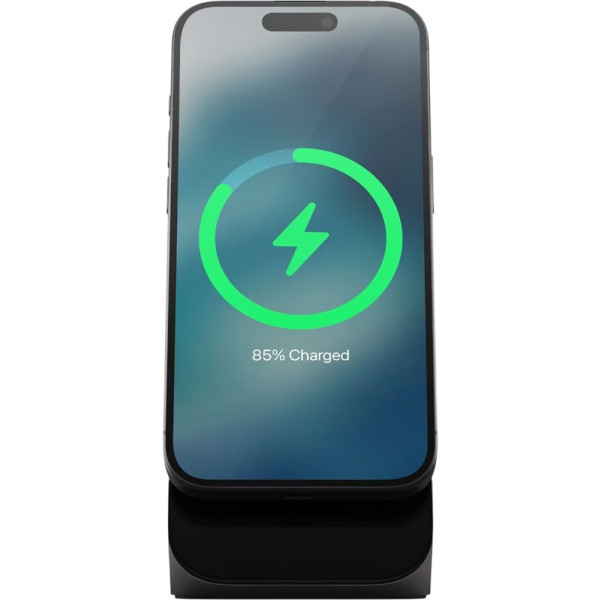 Фото - Бездротовий зарядний пристрій Nomad Stand One Qi2 25W 2-in-1 Charging Hub (4rd Gen) Carbide (NM014520858)