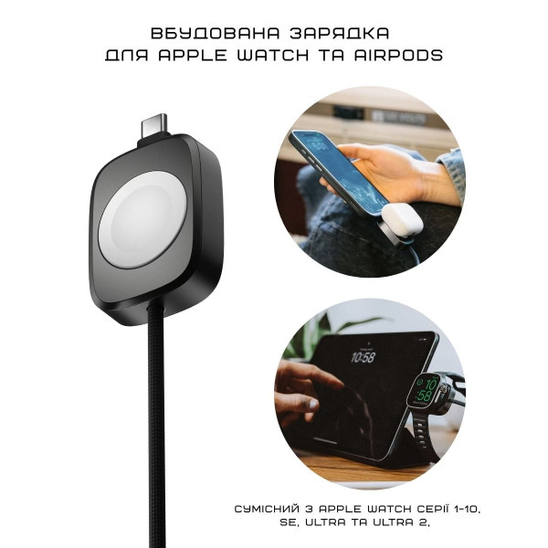 Фото - Переходник Nomad USB-C Kevlar Universal Cable Carbide for Apple Watch 1.5 м (NM014780858)