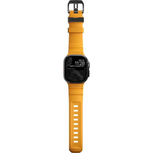 Фото - Ремінець для смарт-годинника Nomad Rocky Point Band Black Titanium Hardware Sol 46mm/49mm (NM014810858)