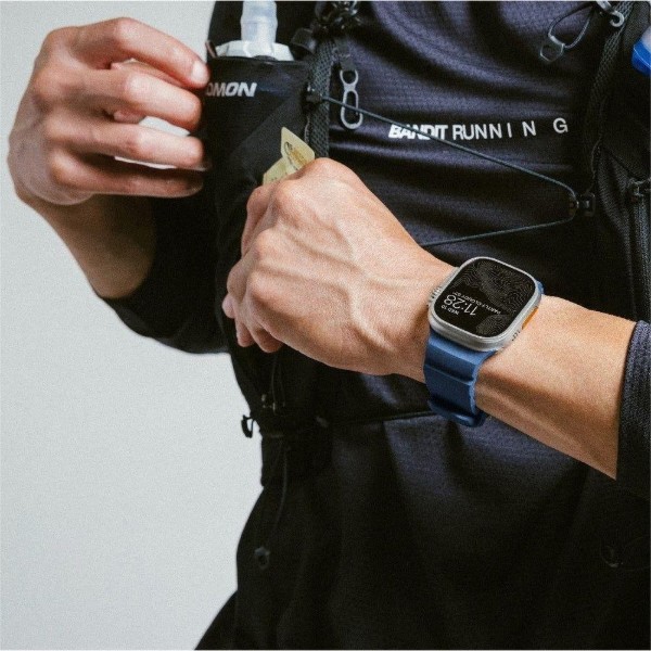 Фото - Ремешок для смарт-часов Nomad Rocky Point Band Natural Titanium Hardware Atlantic 46mm/49mm (NM013589858)