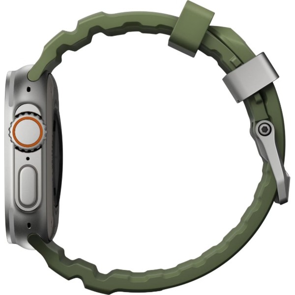Фото - Ремінець для смарт-годинника Nomad Rocky Point Band Natural Titanium Hardware Forest 46mm/49mm (NM014841858)