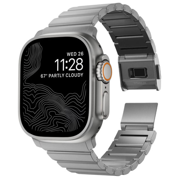 Фото - Ремешок для смарт-часов Nomad Titanium Band V2 Natural Hardware Natural 46mm/49mm (NM014858858)