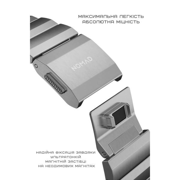 Фото - Ремешок для смарт-часов Nomad Titanium Band V2 Natural Hardware Natural 46mm/49mm (NM014858858)
