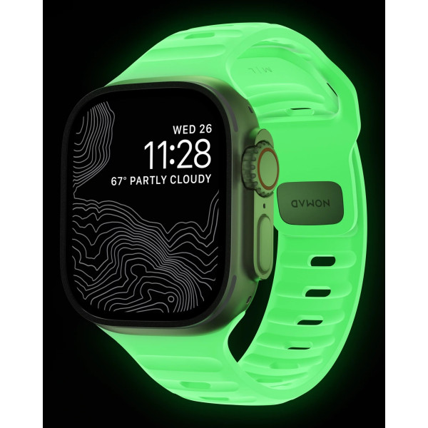 Фото - Ремінець для смарт-годинника Nomad Sport Band Glow 2.0 46mm/49mm (NM01580085)