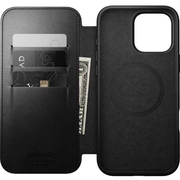 Фото - Чохол для смартфону Nomad Modern Leather Folio Back Horween for iPhone 16 Pro Max (NM01672685)