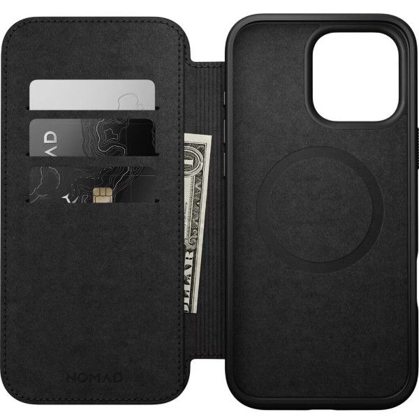 Фото - Чохол для смартфону Nomad Modern Leather Folio English Tan for iPhone 16 Pro (NM01678885)