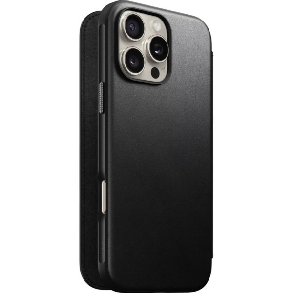 Фото - Чохол для смартфону Nomad Modern Leather Folio Back for iPhone 16 Pro (NM01680185)