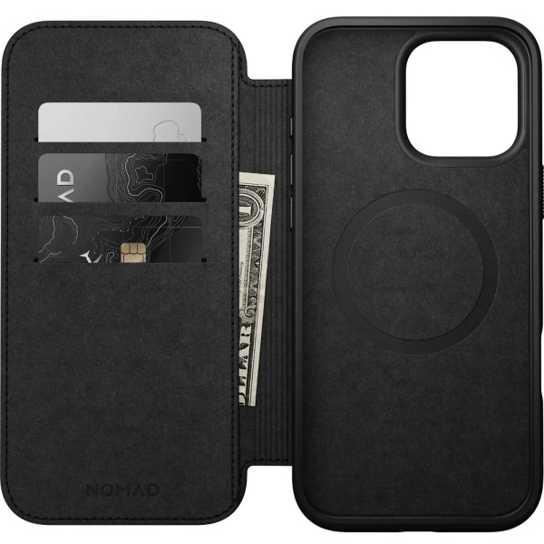 Фото - Чехол для смартфона Nomad Modern Leather Folio Back for iPhone 16 Pro Max (NM01675785)