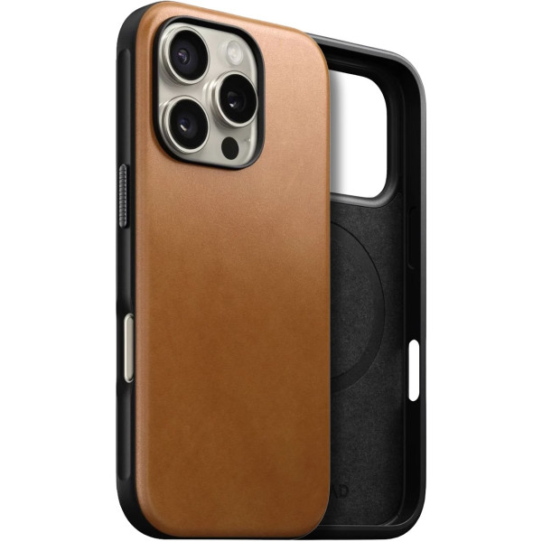 Фото - Чехол для смартфона Nomad Modern Leather English Tan for iPhone 16 Pro Max (NM01691785)