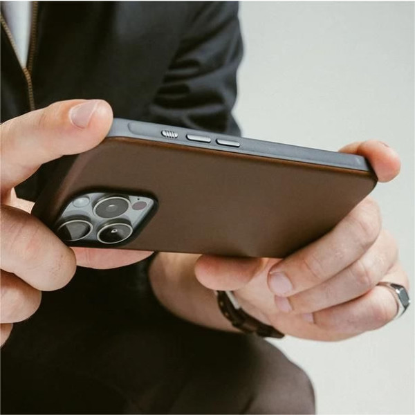 Фото - Чохол для смартфону Nomad Modern Leather Brown for iPhone 16 Pro Max (NM01692485)