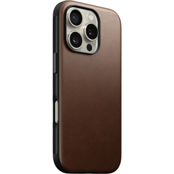 Фото - Чохол для смартфону Nomad Modern Leather Brown for iPhone 16 Pro Max (NM01692485)
