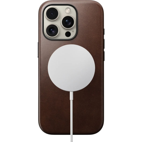 Фото - Чехол для смартфона Nomad Modern Leather Rustic Brown Horween for iPhone 16 Pro (NM01858485)