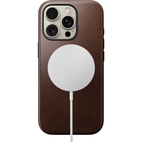 Фото - Чохол для смартфону Nomad Modern Leather Rustic Brown Horween for iPhone 16 Pro Max (NM01689485)