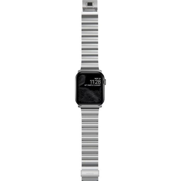 Фото - Ремінець для смарт-годинника Nomad Steel Band Silver Hardware Silver 46mm/49mm (NM1A4HSXS0)