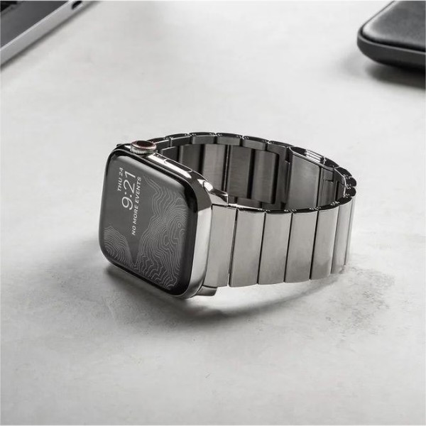 Фото - Ремінець для смарт-годинника Nomad Steel Band Silver Hardware Silver 46mm/49mm (NM1A4HSXS0)