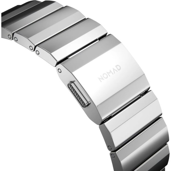 Фото - Ремінець для смарт-годинника Nomad Steel Band Silver Hardware Silver 46mm/49mm (NM1A4HSXS0)