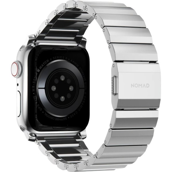 Фото - Ремінець для смарт-годинника Nomad Steel Band Silver Hardware Silver 46mm/49mm (NM1A4HSXS0)