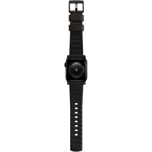 Фото - Ремешок для смарт-часов Nomad Active Band Pro Black Hardware Classic Brown 46mm/49mm (NM1A4MBNW0)