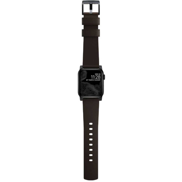 Фото - Ремешок для смарт-часов Nomad Active Band Pro Black Hardware Classic Brown 46mm/49mm (NM1A4MBNW0)