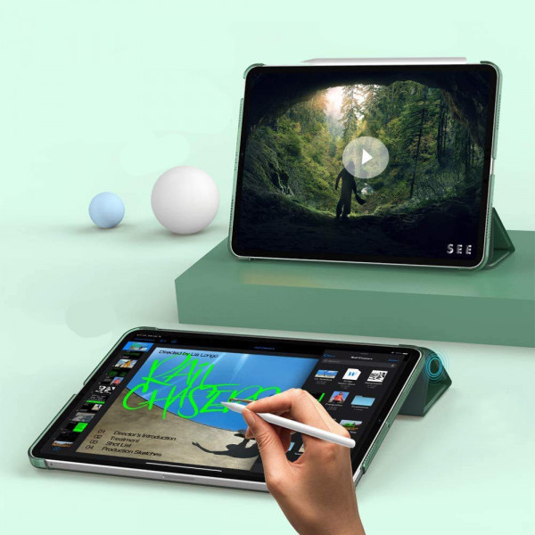 Фото - Чехол для планшета Becover Tri Fold Hard for Apple iPad Air 11" M2/M3 (2024/2025) Dark Green (711414)