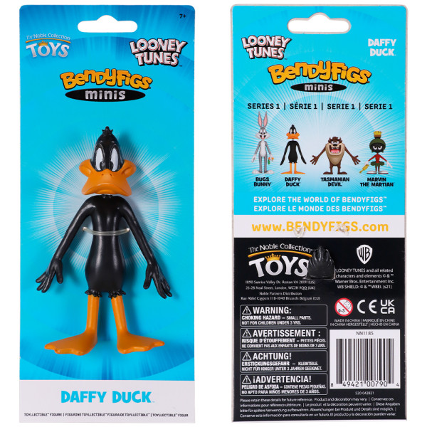 Фото - Колекційна фігурка Noble Collection LOONEY TUNES Daffy Mini Bendyfig 11.5 см (NN1185)