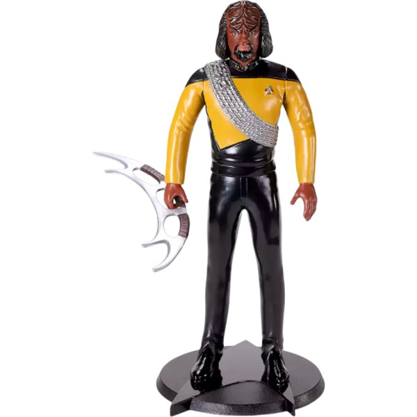 Фото - Коллекционная фигурка Noble Collection STAR TREK Lieutenant Worf Bendyfig (NN1507)