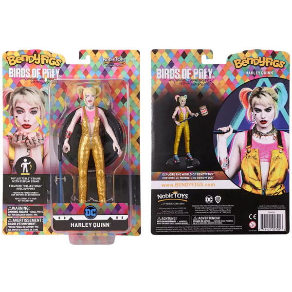 Фото - Колекційна фігурка Noble Collection DC COMICS Harley Quinn BOP witth Mallet Bendyfig (NN4563)
