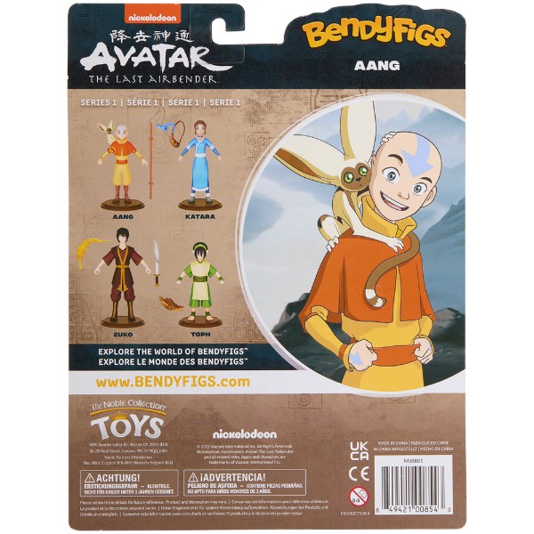 Фото - Коллекционная фигурка Bendyfig AVATAR THE LAST AIRBENDER Aang (NN8805)