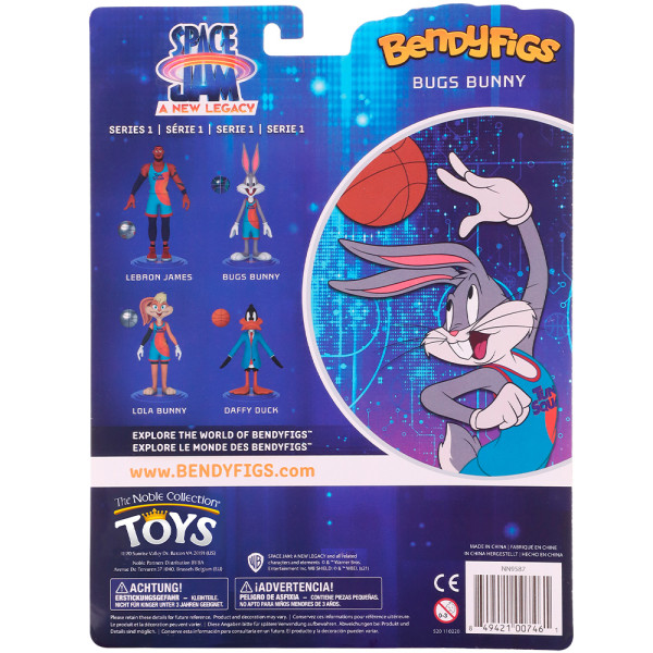 Фото - Колекційна фігурка Noble Collection LOONEY TUNES Bugs SJ2 Bendyfig 19 см (NN9587)