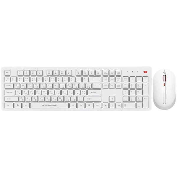 Фото - Клавіатура + миша бездротова Xiaomi MiiiW Keyboard and Mouse Combo Gen 3 PB03 White (MW24PB03) UA
