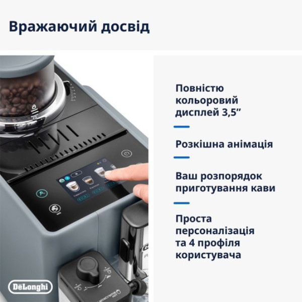 Фото - Комплект техніки Кавомашина Delonghi EXAM 440.55 G + Аксесуари для кавомашин Delonghi DLSC032 LatteCrema Kit