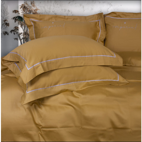 Фото - Простирадло двоспальне MirSon Imperial Satin Genoa 180х200 см (2200008581350)